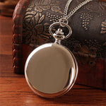 2019 New Arrival Silver Smooth Pocket Watch